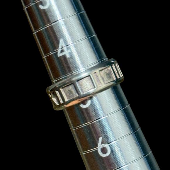 Tiffany & Co. Atlas Ring Sterling Silver 925 Width 6mm (1/4 in) Size 5 - Picture 2 of 10